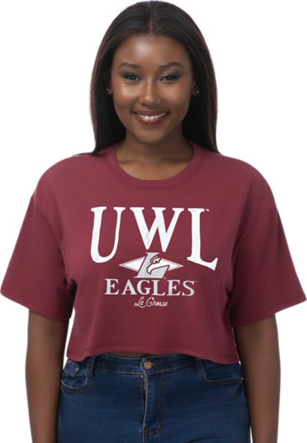 University of Wisconsin - La Crosse Women's Boxy Cropped Short Sleeve T-Shirt