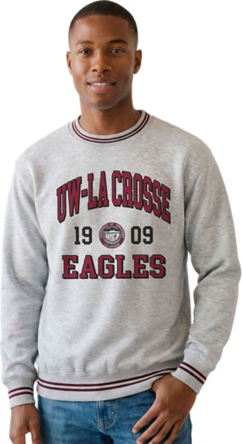 University of Wisconsin - La Crosse Striped Ribbed Crewneck Sweatshirt