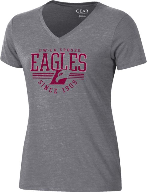 University of Wisconsin - La Crosse Women's Eagles V-Neck Short Sleeve T-Shirt