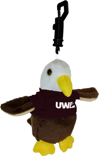 University of Wisconsin - La Crosse Eagles Plush Keychain with Tee