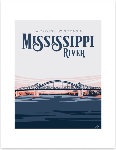 University of Wisconsin - La Crosse 11x14 Print