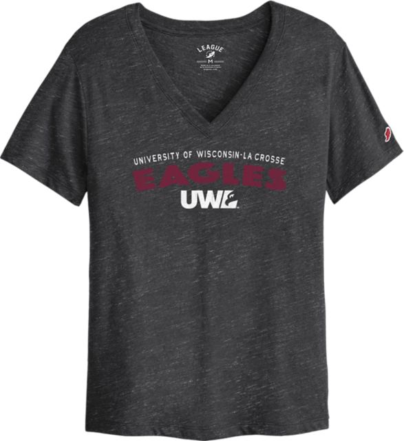 University of Wisconsin - La Crosse Eagles Women's V-Neck Short Sleeve T-Shirt