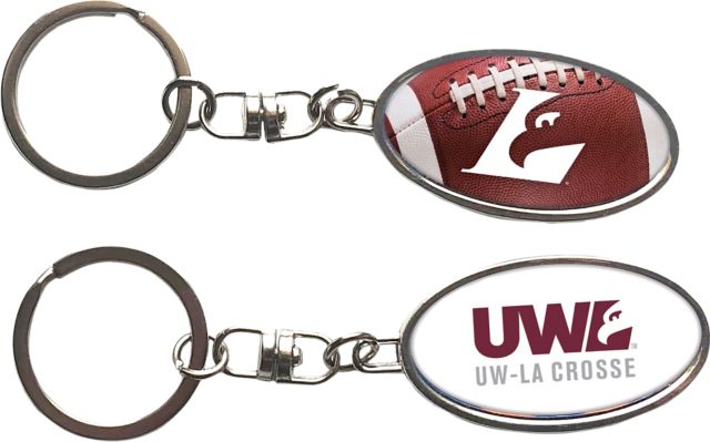 University of Wisconsin - La Crosse Football Keychain