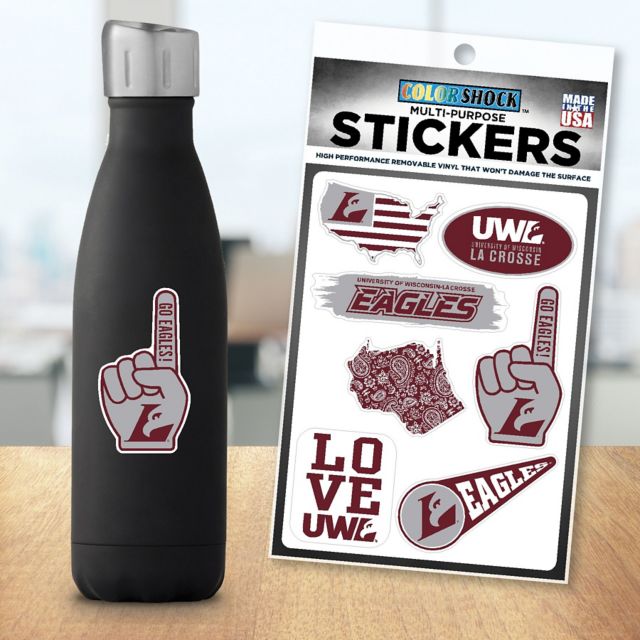 University of Wisconsin - La Crosse 7.5'' x 7.5'' Sticker Sheet