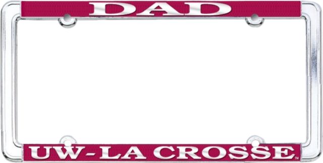 University of Wisconsin - La Crosse Dad License Plate Frame