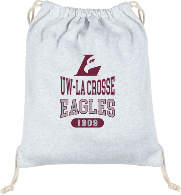 University of Wisconsin - La Crosse Eagles Sweatshirt Drawstring Bag