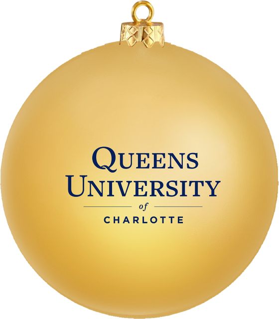 Queens University of Charlotte Shatterproof Round Ornament