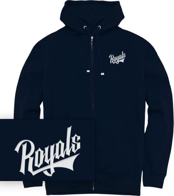 Queens University of Charlotte Chainstitch Full Zip Hooded Sweatshirt