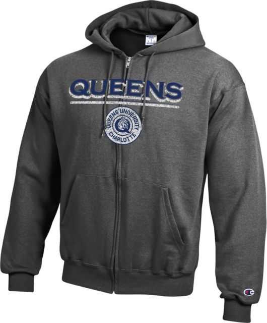 Queens University of Charlotte Full Zip Hooded Sweatshirt
