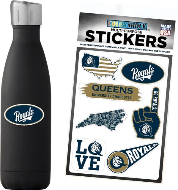 Queens University of Charlotte Sticker Sheet