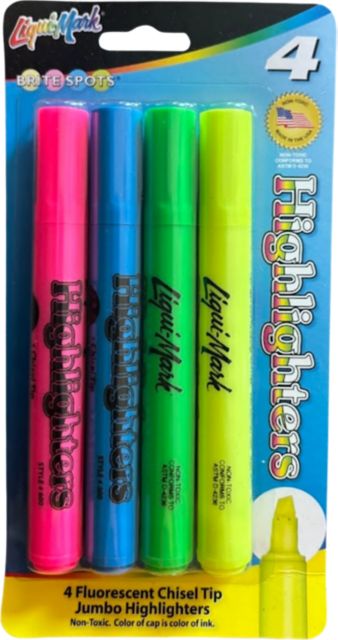 Liqui-Mark Fluorescent Broadline Highlighters