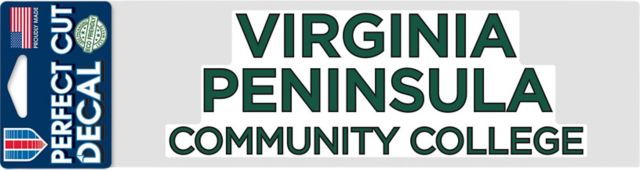 Virginia Peninsula Community College 3'' x 10'' Perfect Cut Decal