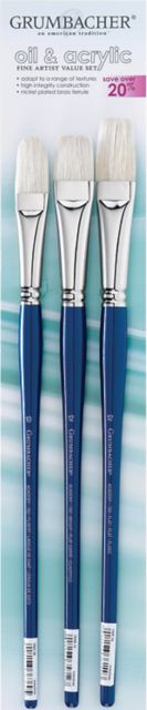 ACADEMY HOG BRISTLE BRUSH SET #1