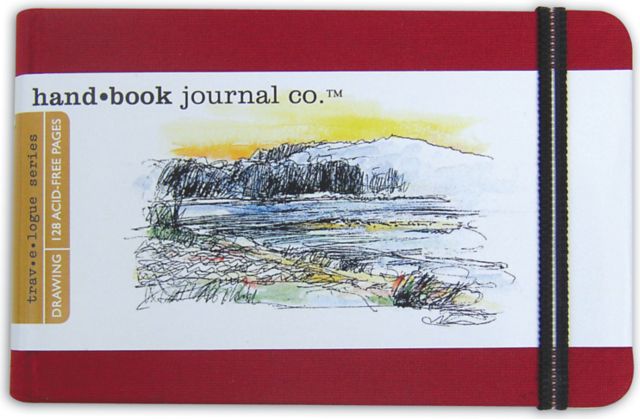 Handbook Journal Landscape 3.5X5.5 Red