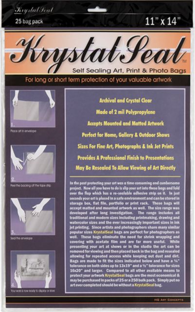 KRYSTAL SEAL BAGS 11X14 INCHES