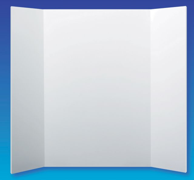 PROJECT DISPLAY BOARD WHITE CORRUGATED 36X48