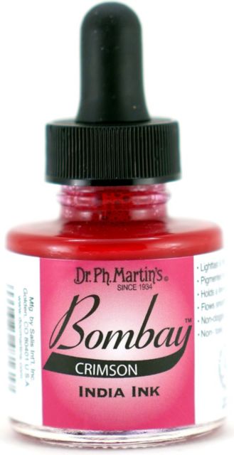 BOMBAY INDIA INK 1OZ CRIMSON