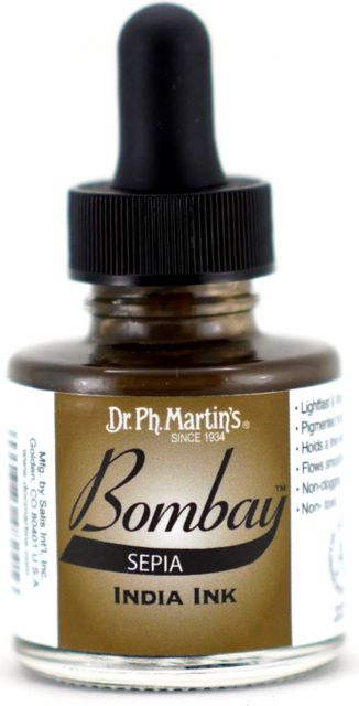BOMBAY INDIA INK 1OZ SEPIA