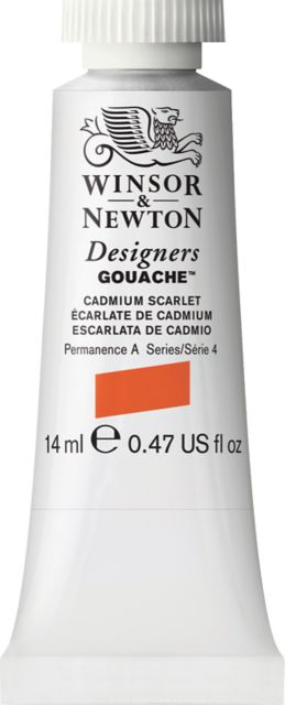 Designer Gouache 14mL Cadmium Scarlet