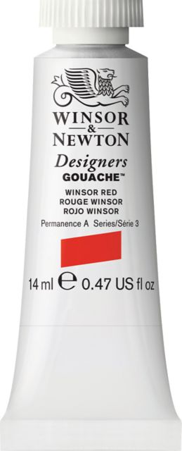 Designer Gouache 14mL Winsor Red
