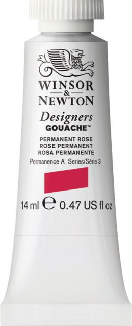 Designer Gouache 14mL Permanent Rose
