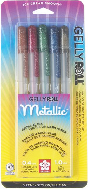 GELLYROLL DARK METALLIC SET/5