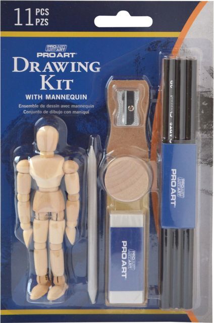 Pro Art All-in-One Drawing Set with Mannequin Value Pack