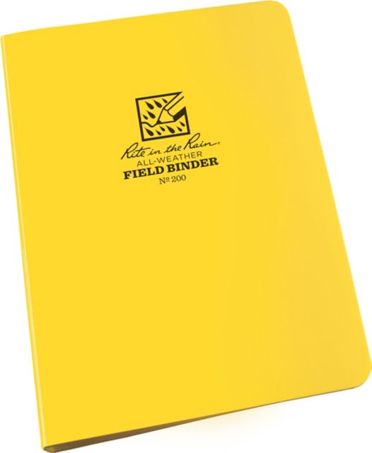 Weatherproof 1/2'' Ring Binder, 5.625'' x 7.875', Yellow
