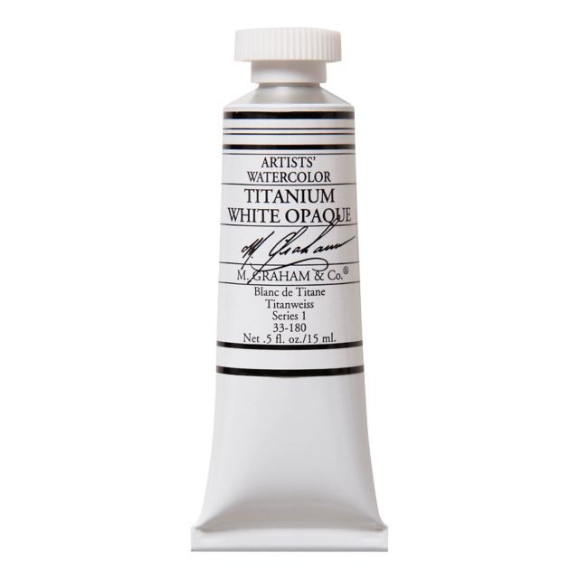 M. Graham Titanium White Opaque 0.5-ounce (15 ml) Artists Watercolor