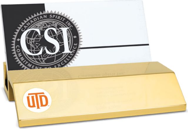 CSI Gold  Card Holder With  Colored Medallion - ONLINE ONLY