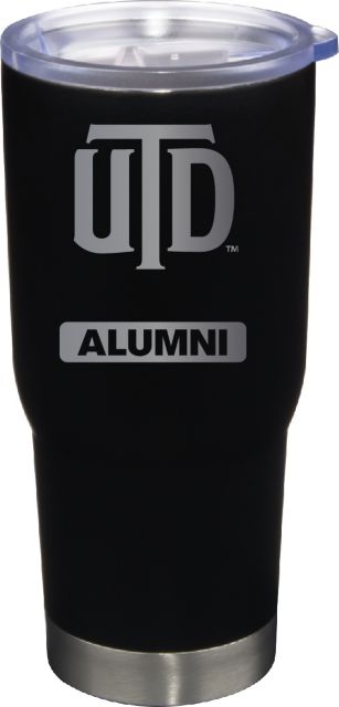 22 oz Matte Black Stainless Steel Tumbler Alumni