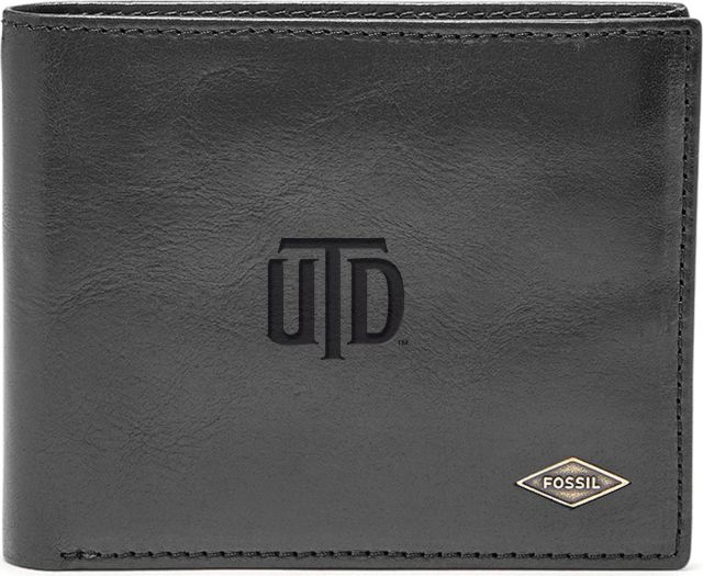Fossil Leather Ryan RFID Flip ID Bifold - Black - ONLINE ONLY