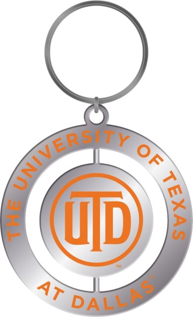 The University of Texas at Dallas Spinner Key Tag