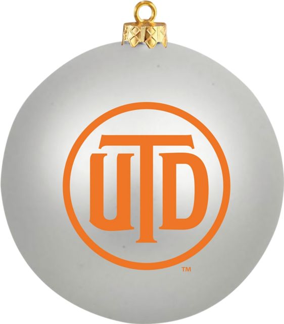 The University of Texas at Dallas Shatterproof Round Ornament