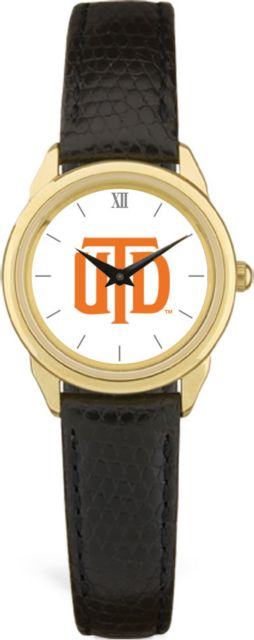 CSI Women's Black Leather Watch(Gift Boxed) With Colored Medallion - ONLINE ONLY