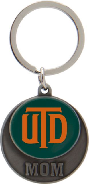 The University of Texas at Dallas Mom Keychain