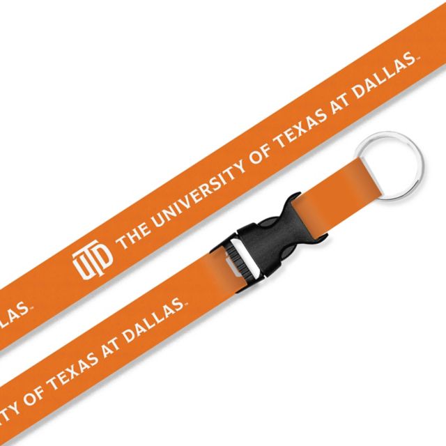 The University of Texas at Dallas Lanyard with Buckle