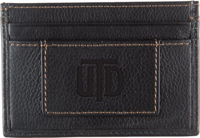 The University of Texas at Dallas Leather Card Holder
