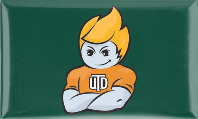 The University of Texas at Dallas Comets 3x5 Dome Magnet