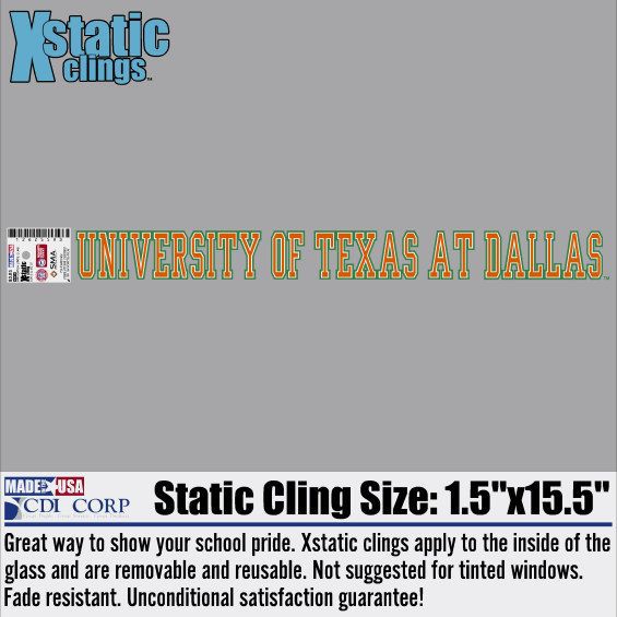 The University of Texas at Dallas Strip Decal