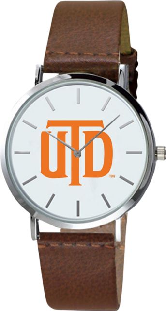 The University of Texas at Dallas 40mm Men's Leather Watch