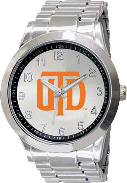 The University of Texas at Dallas 44mm Men's Stainless Steel Watch