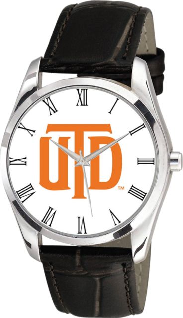 The University of Texas at Dallas 36mm Men's Leather Watch