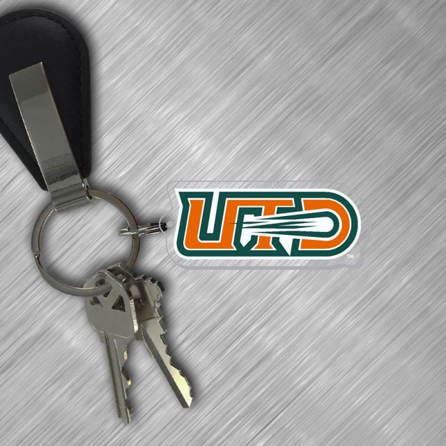 The University of Texas at Dallas Acrylic Laser Cut Keychain