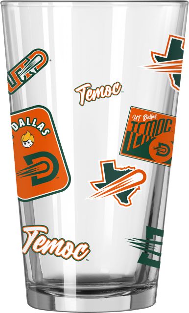The University of Texas at Dallas 16 oz. Pint Glass