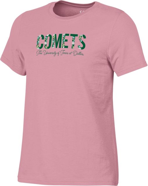 The University of Texas at Dallas Comets Flower Women's Short Sleeve T-Shirt