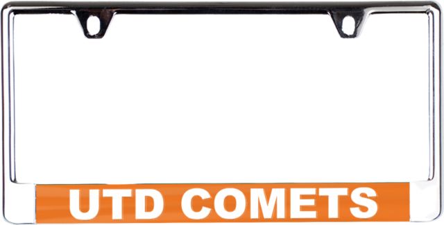 The University of Texas at Dallas Comets License Plate Frame