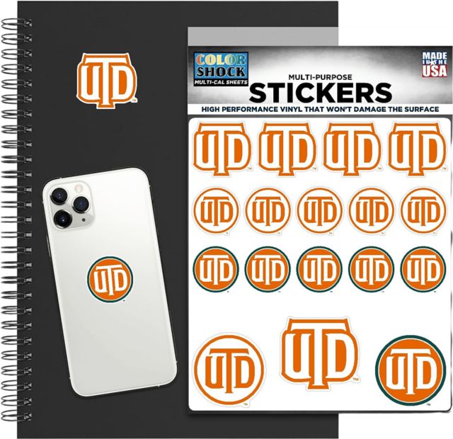 The University of Texas at Dallas Sticker Sheet