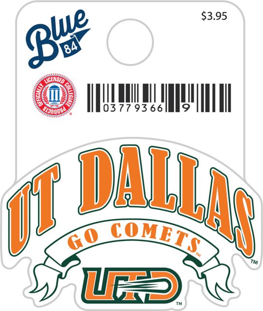 The University of Texas at Dallas Comets Mini Sticker