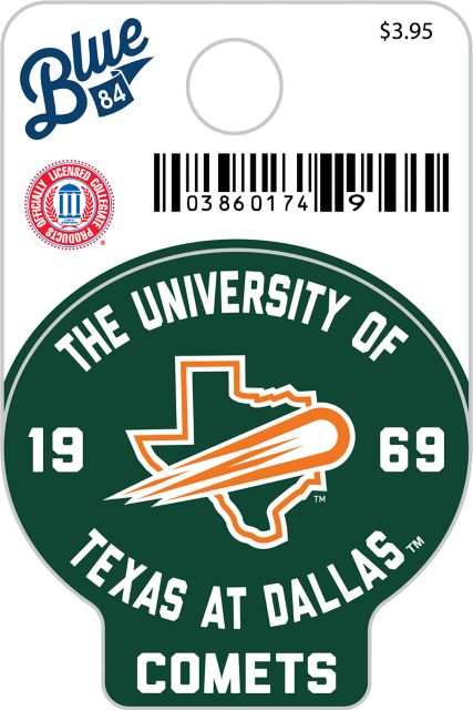 The University of Texas at Dallas Comets Mini Sticker